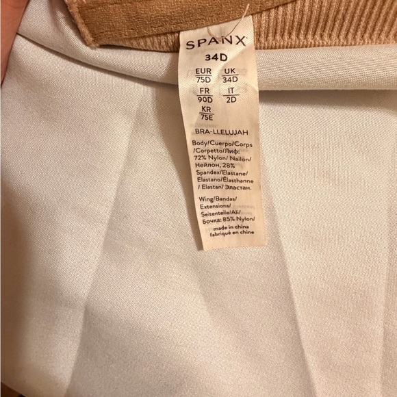 SPANX BRA-LLELUJAH Bra nude size 34D - Picture 3 of 3